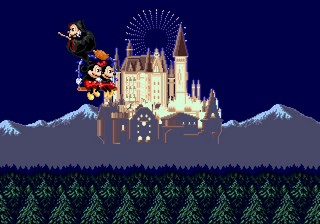 une photo d'Ã©cran de Castle of Illusion sur Sega Megadrive